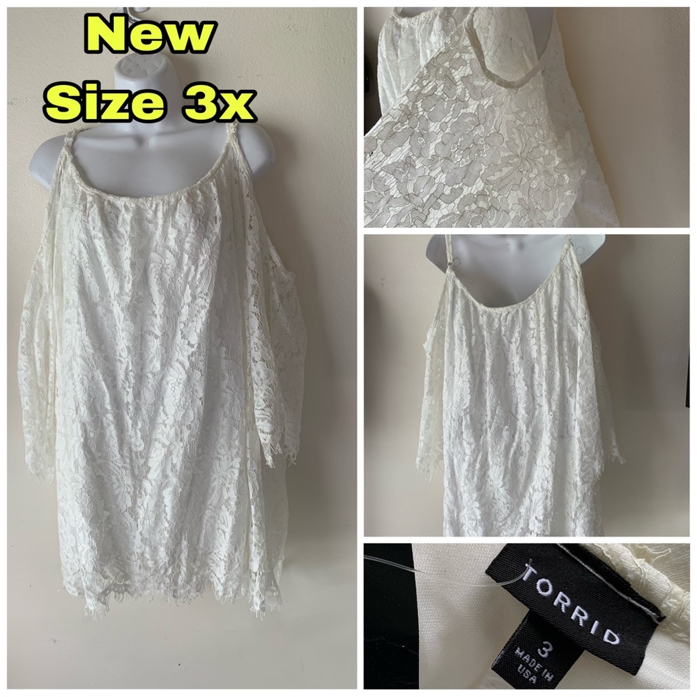 New Torrid Size 3x cold Shoulder plus size blouse
